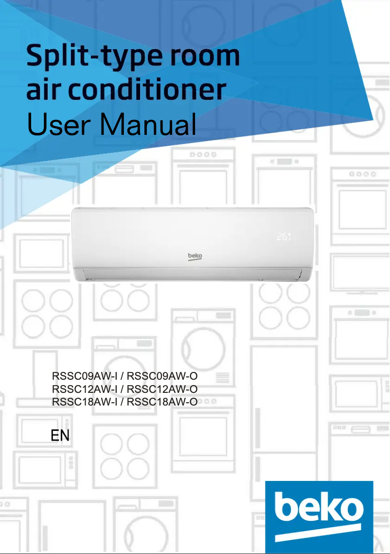 Page 1 de la notice Manuel utilisateur Beko RSSC18AW-O