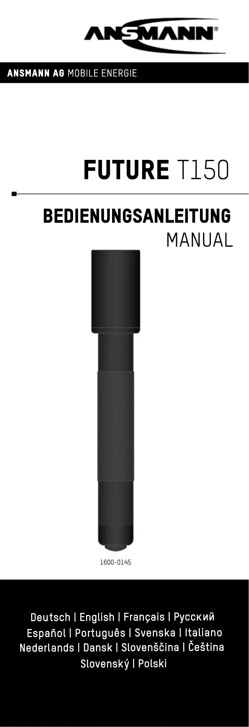 Page n°1 - Manuel utilisateur Ansmann Future T150