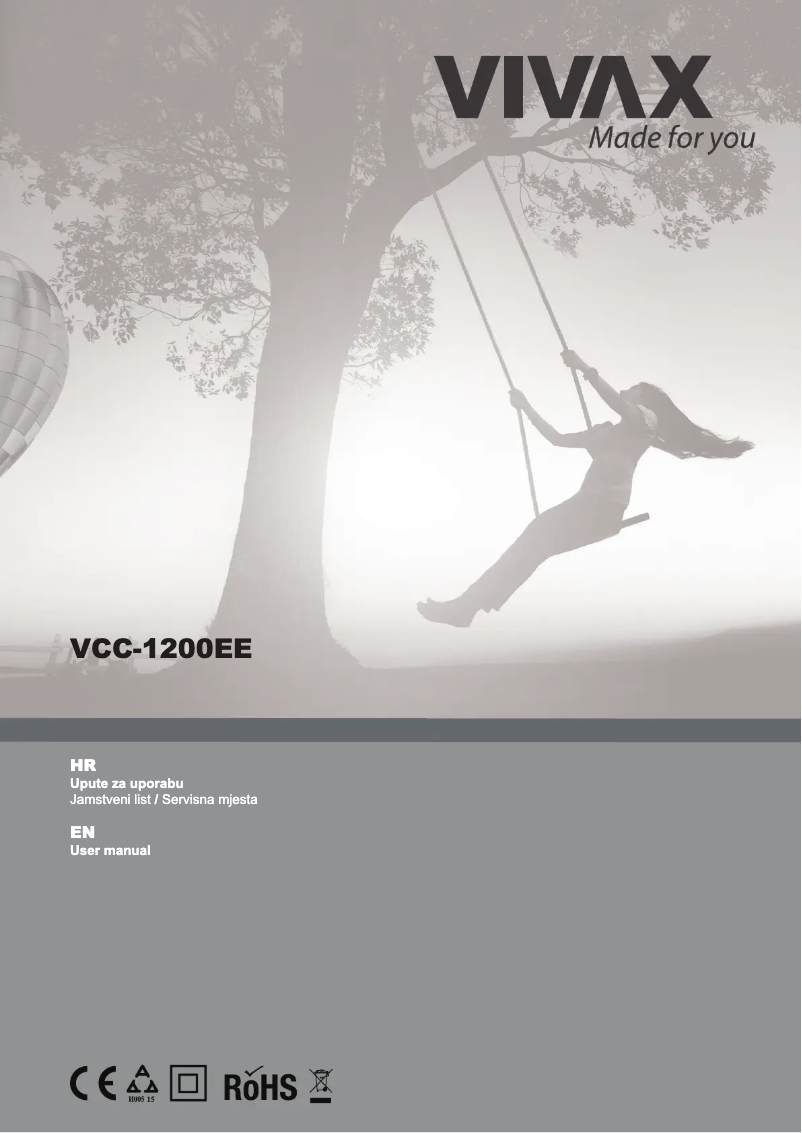 Page 1 de la notice Manuel utilisateur Vivax VCC-1200EE