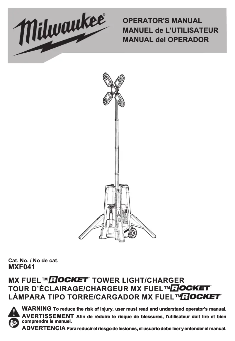 Page n°1 - Manuel utilisateur Milwaukee MXF041
