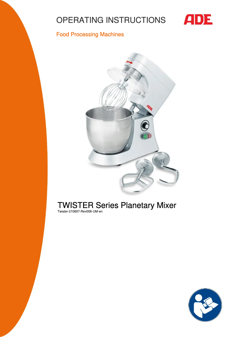 Page n°1 - Manuel utilisateur ADE Twister-210607