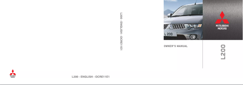 Image de la première page du manuel de l'appareil L200 (2011)