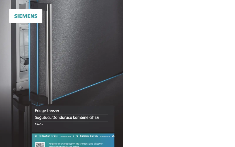 Image de la première page du manuel de l'appareil KD76NAWF0N