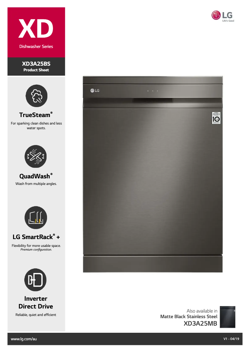 Image de la première page du manuel de l'appareil XD3A25BS