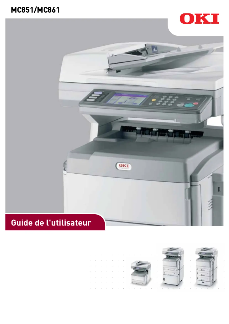 Page n°1 - Manuel utilisateur OKI MC861dn