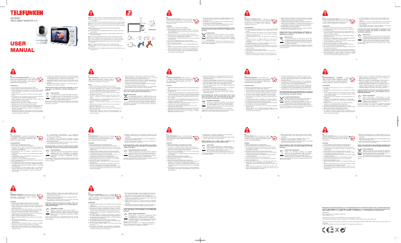 Image de la première page du manuel de l'appareil VM-M500