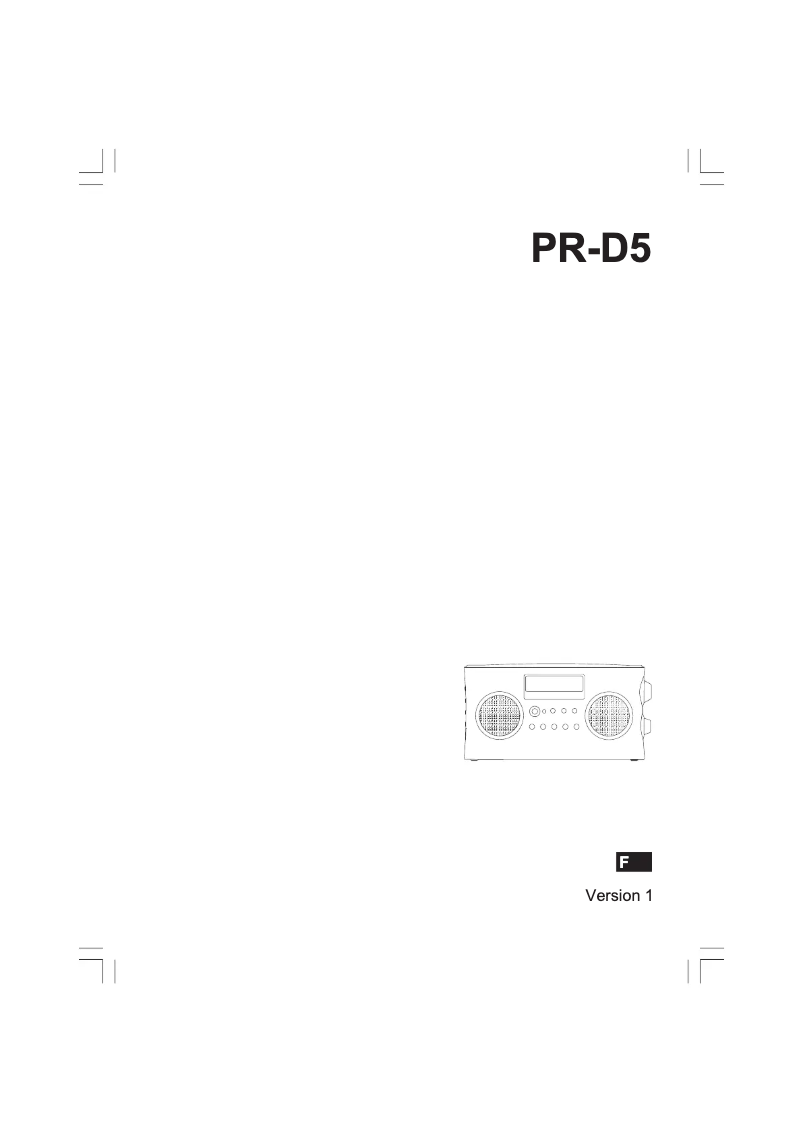 Página 1 del manual Manual de usuario Sangean PR-D5