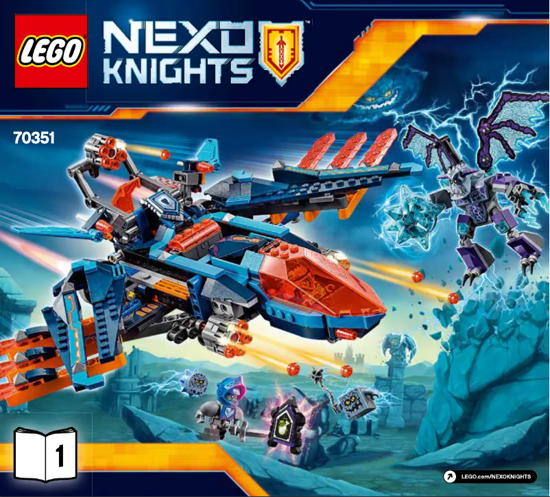 Image de la première page du manuel de l'appareil Nexo Knights 70351