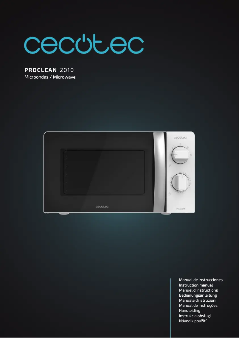 Página 1 del manual Manual de usuario Cecotec ProClean 2010