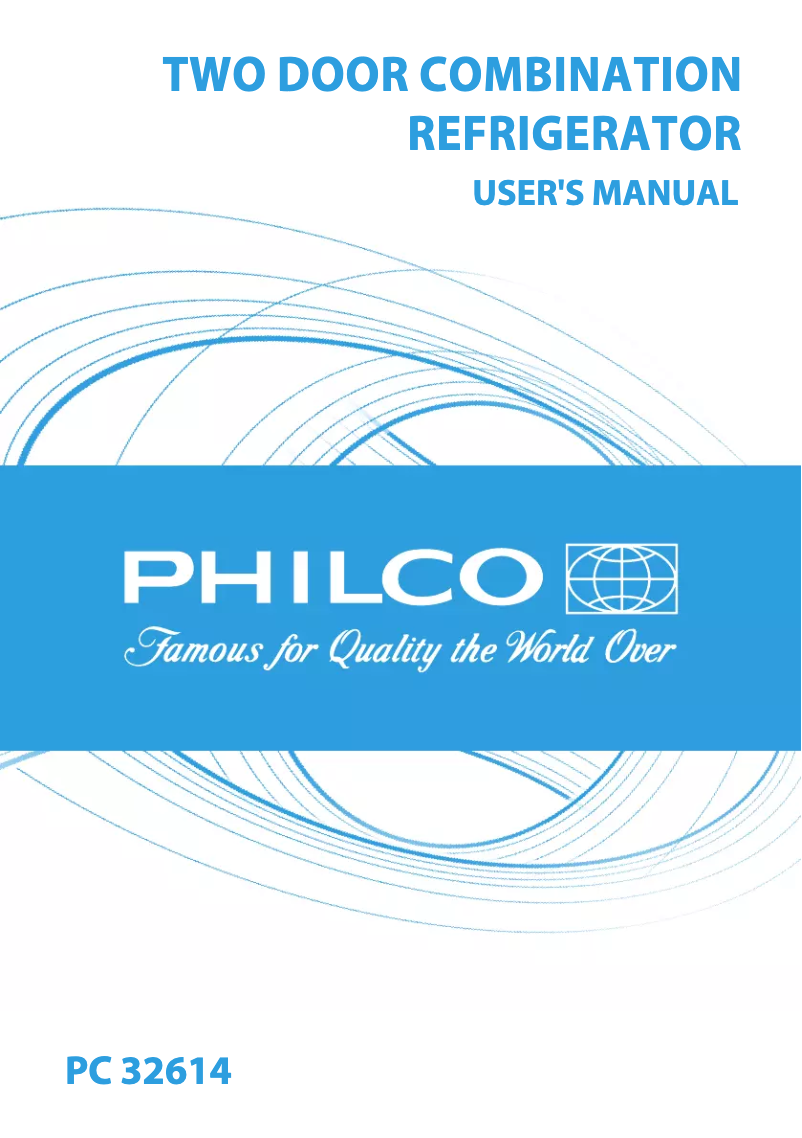 Page n°1 - Manuel utilisateur Philco PC 32614