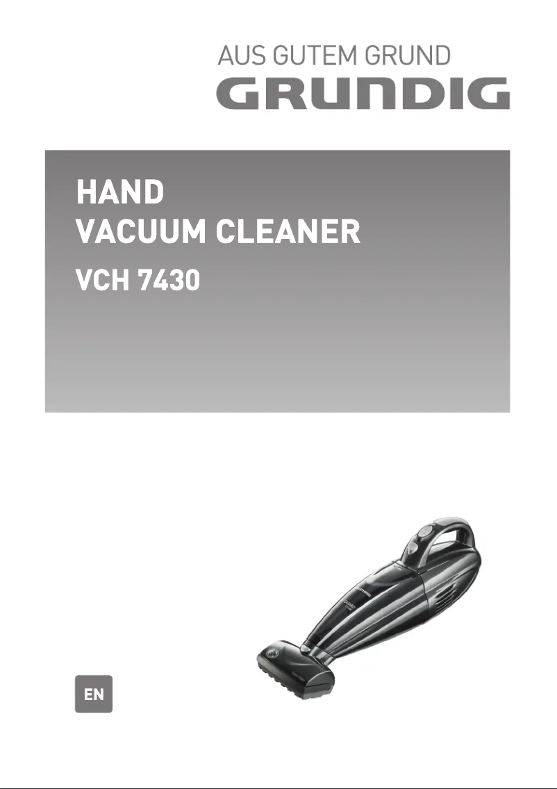 Page 1 de la notice Manuel utilisateur Grundig VCH 7430