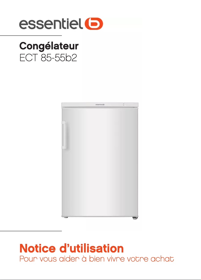 Image de la première page du manuel de l'appareil ECT 85-55b2