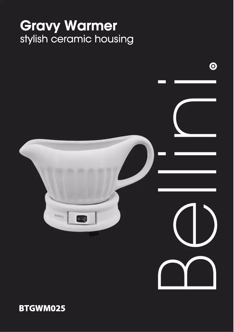 Page n°1 - Manuel utilisateur Bellini BTGWM025