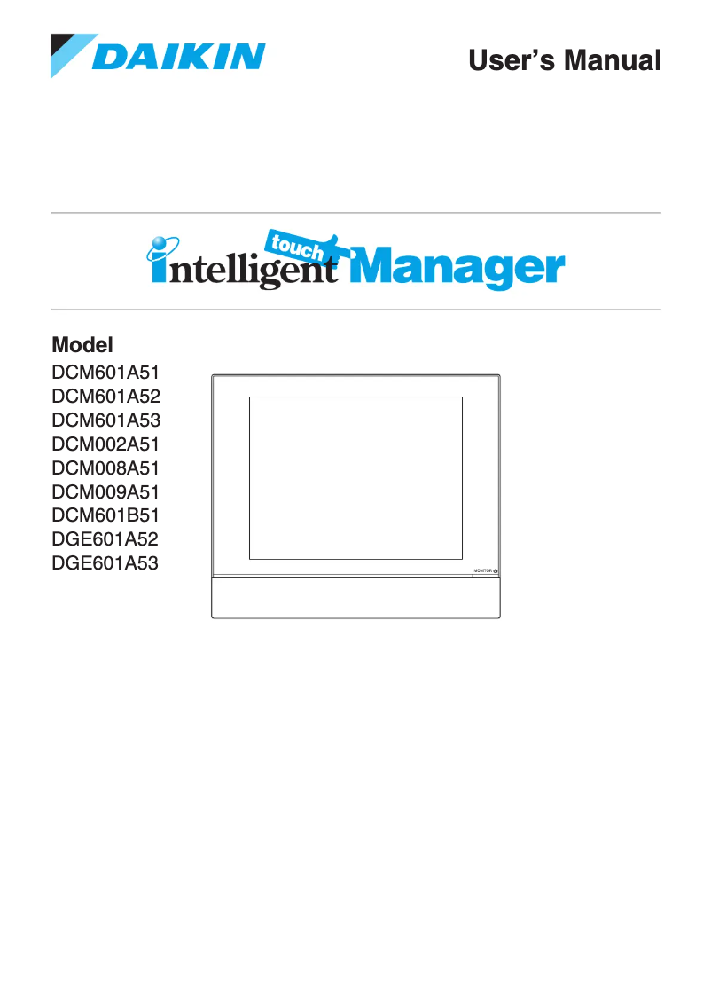 Image de la première page du manuel de l'appareil DCM002A51