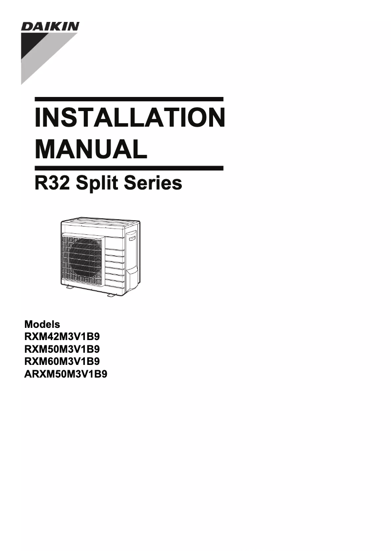 Página 1 del manual Manual de usuario Daikin ARXM25M3V1B9