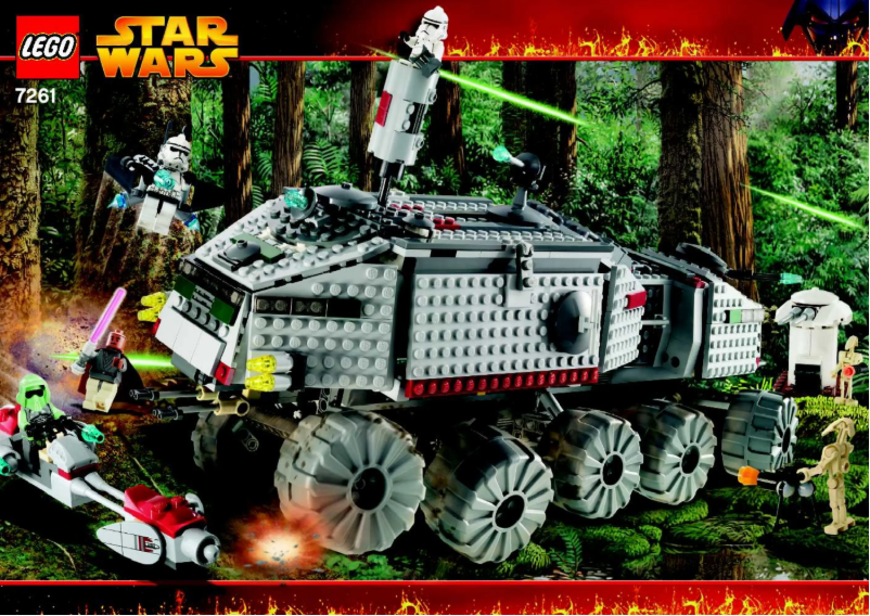 Page 1 de la notice Manuel utilisateur Lego Star Wars 7261