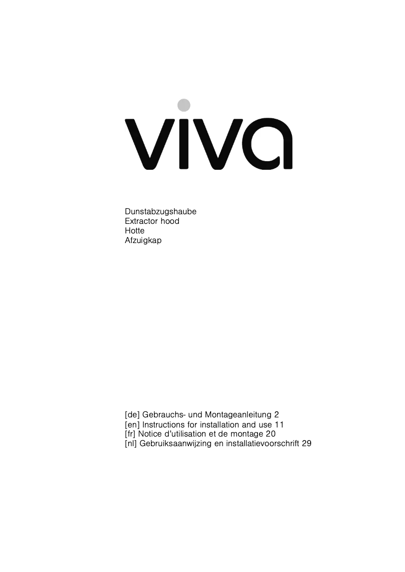 Page n°1 - Manuel utilisateur Viva VVA96E650
