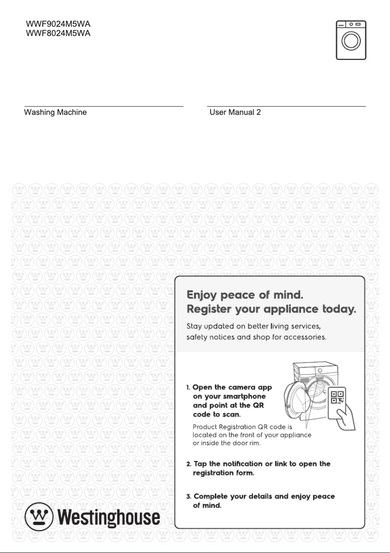 Image de la première page du manuel de l'appareil WWF9024M5WA