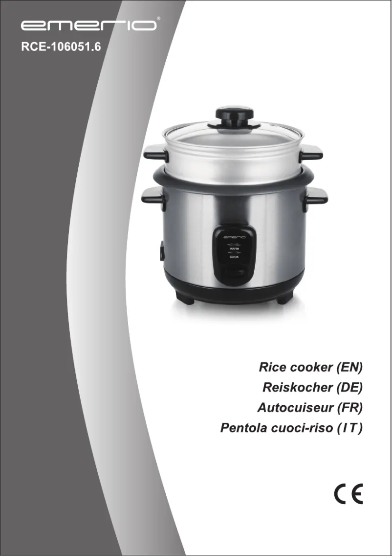 Page 1 de la notice Manuel utilisateur Emerio RCE-106051.6
