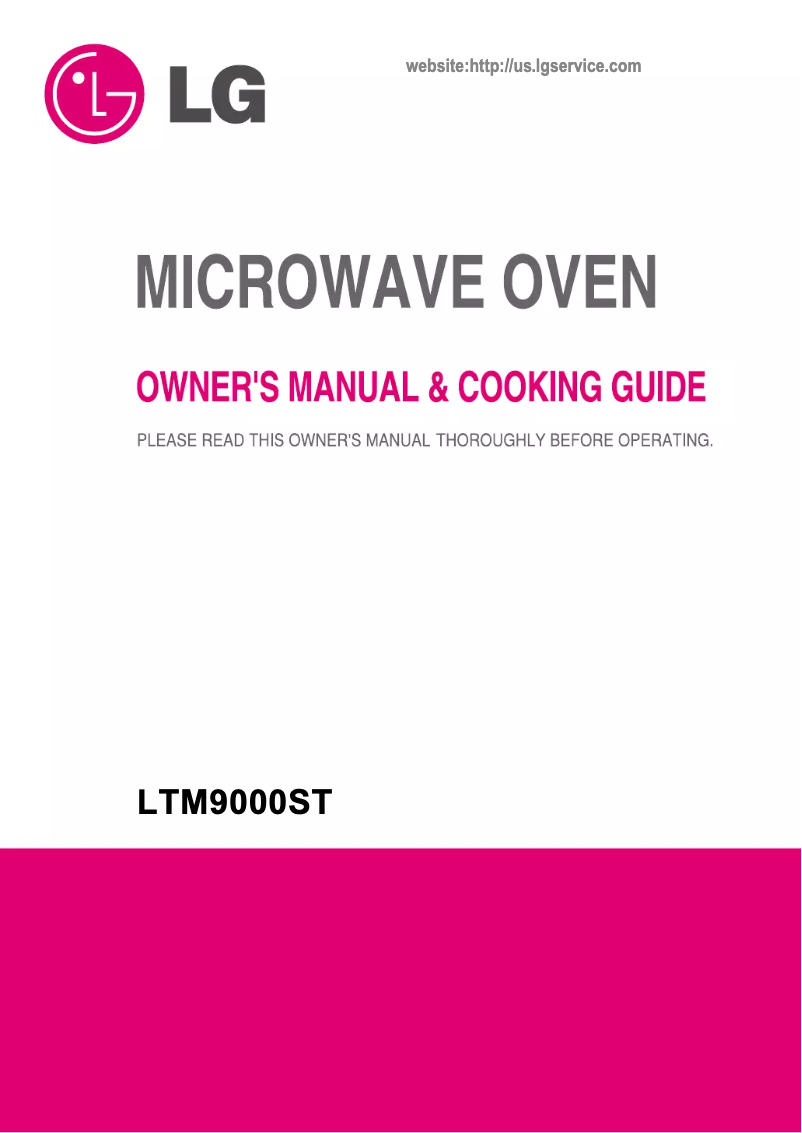 Página 1 del manual Manual de usuario LG LTM9000ST