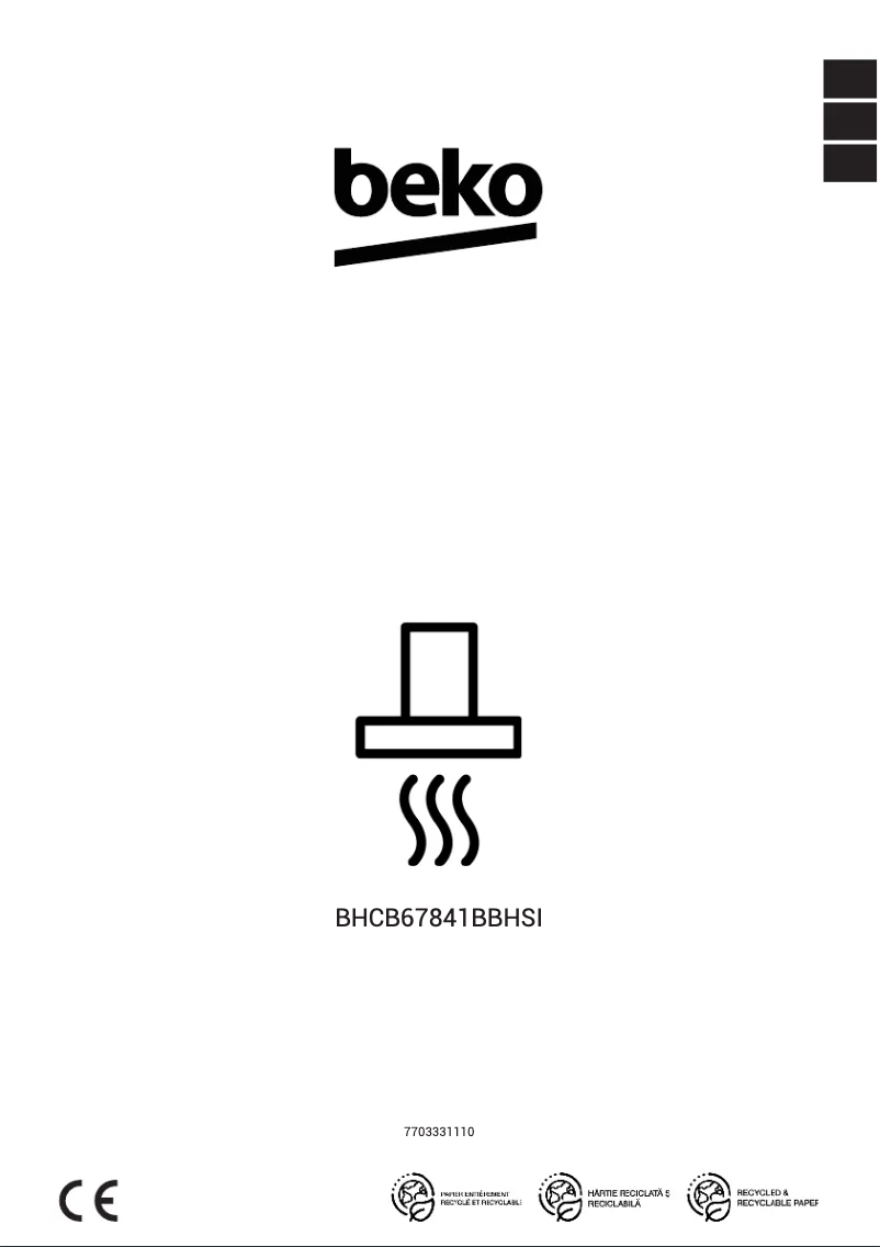 Page 1 de la notice Manuel utilisateur Beko BHCB67841BBHSI
