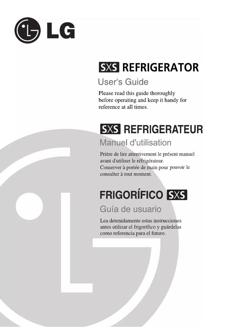 Page n°1 - Manuel utilisateur LG GC-P207BVQ