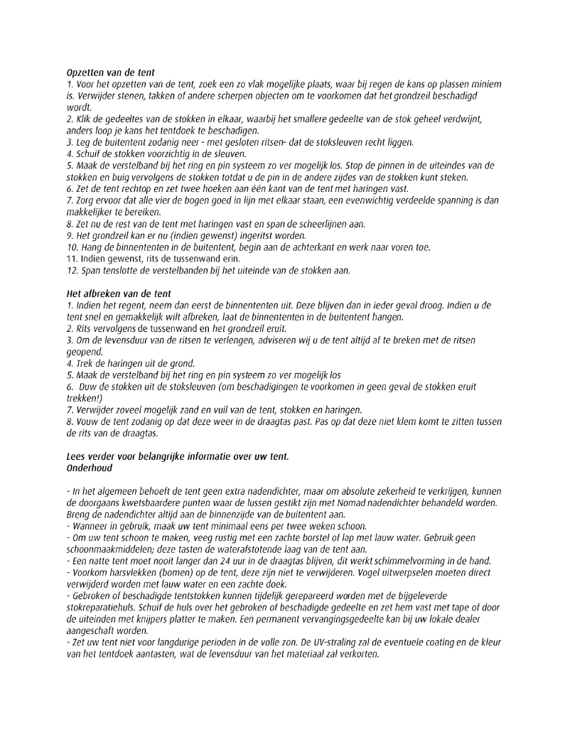 Image de la première page du manuel de l'appareil Makonde 5 Air