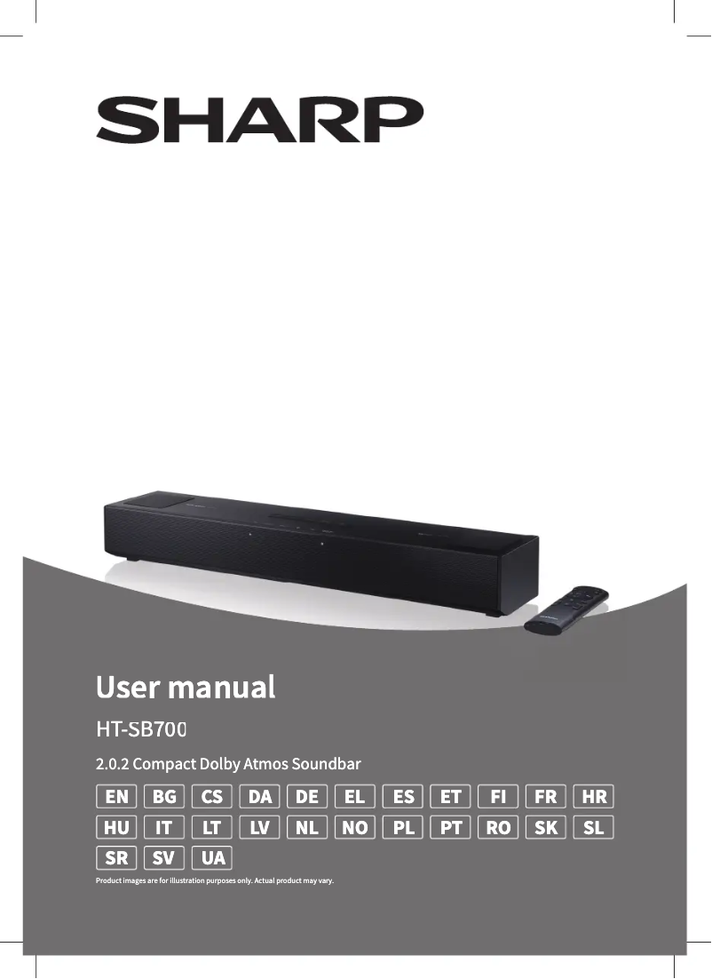 Page 1 de la notice Manuel utilisateur Sharp HT-SB700