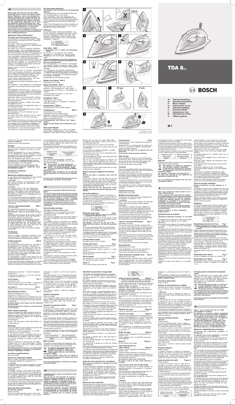 Page n°1 - Manuel utilisateur Bosch Sensixx TDA8309