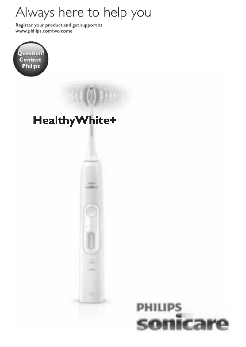 Page n°1 - Manuel utilisateur Philips Sonicare HealthyWhite+ HX8911