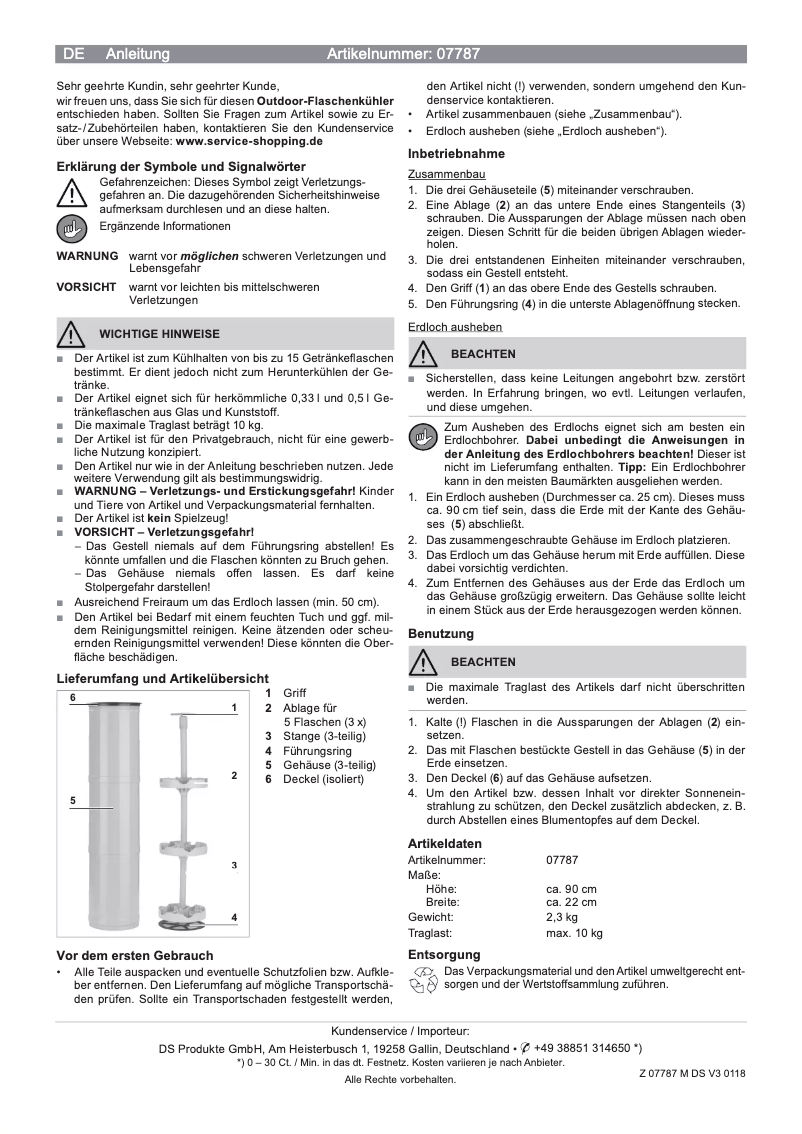 Image de la première page du manuel de l'appareil 07787