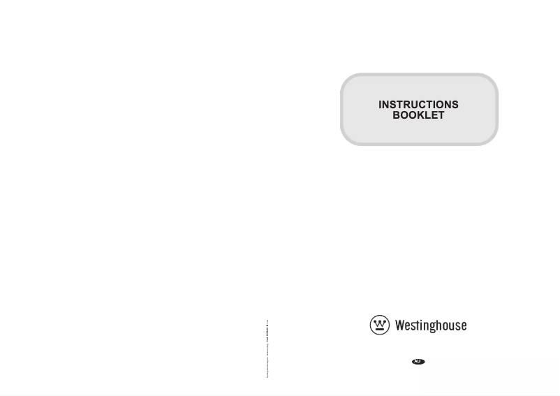 Page 1 de la notice Manuel utilisateur Westinghouse DSK965S