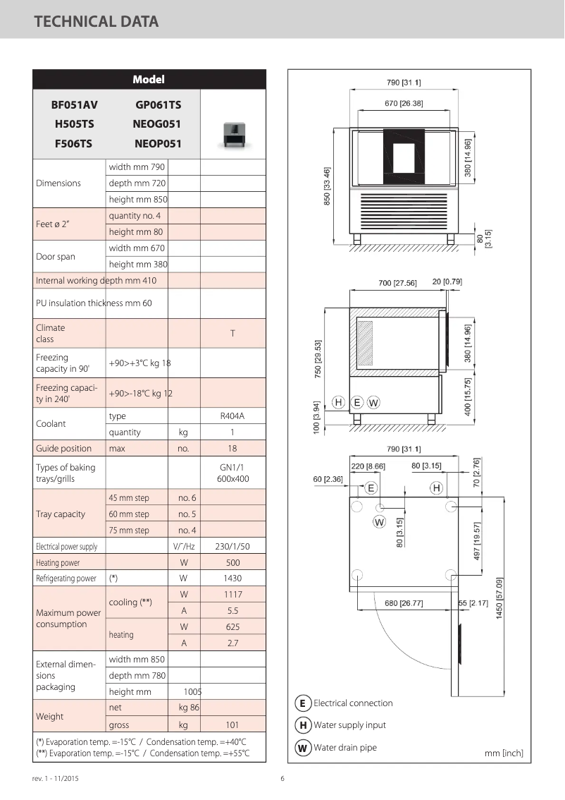 Page n°1 - Fiche technique Polaris GP061TS