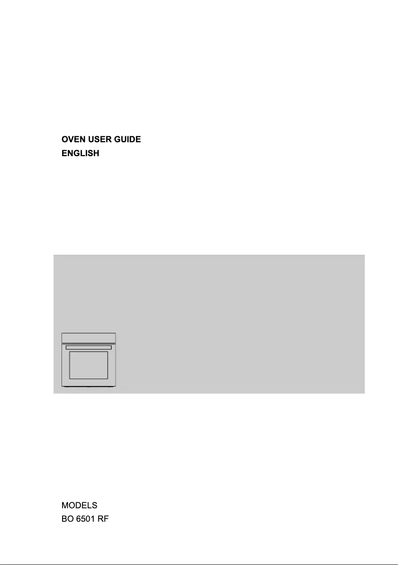 Image de la première page du manuel de l'appareil BO 6501