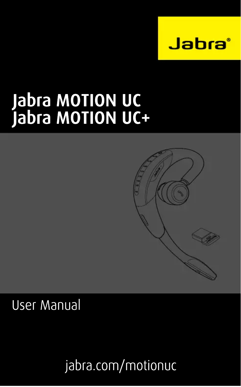 Page n°1 - Manuel utilisateur Jabra Motion UC MS