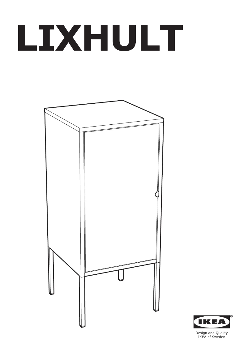 Image de la première page du manuel de l'appareil LIXHULT