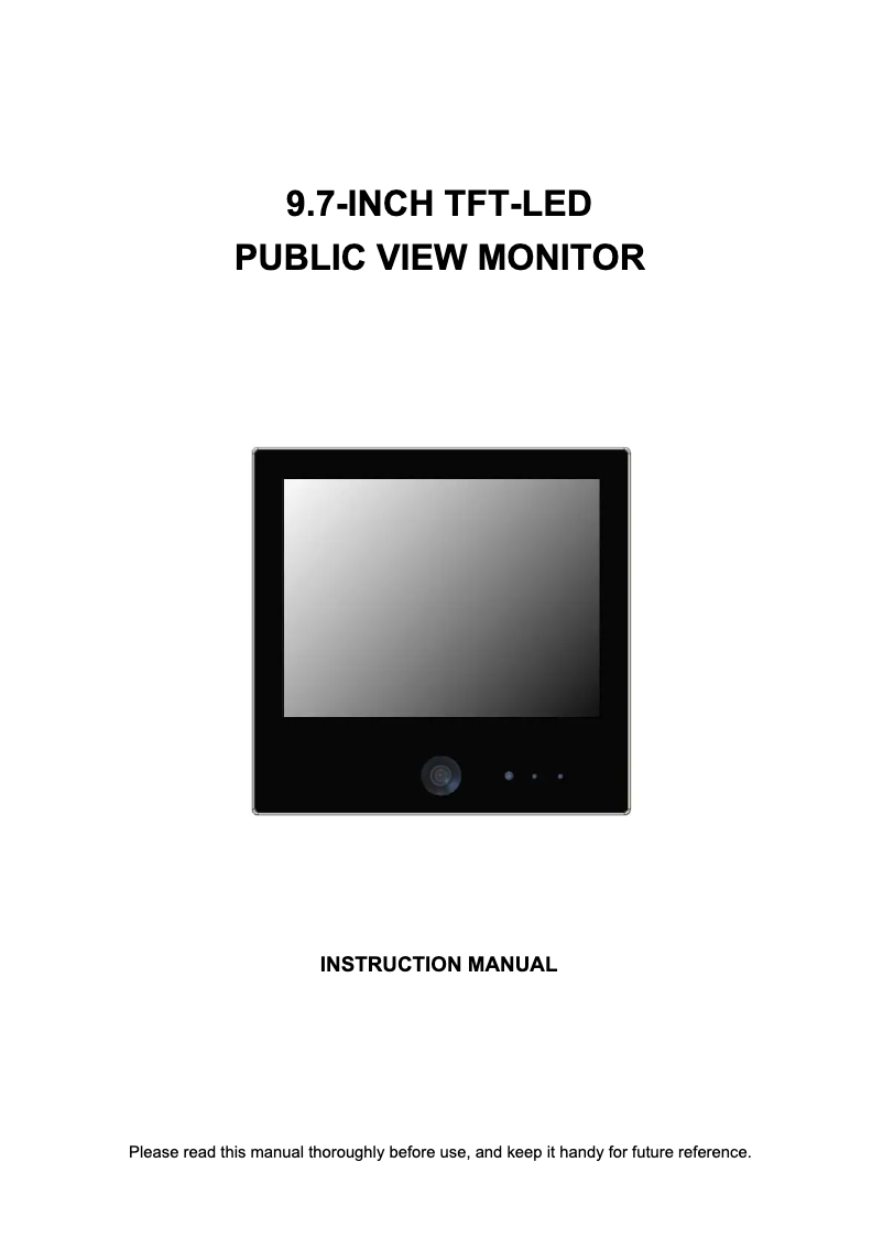 Page n°1 - Manuel utilisateur ViewZ VZ-PVM-Z1B2