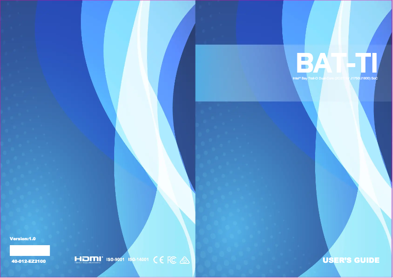 Page 1 de la notice Manuel utilisateur ECS BAT-TI