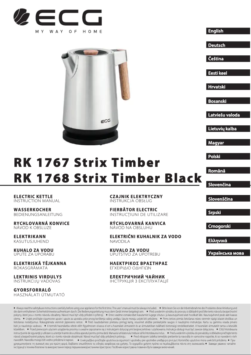 Page n°1 - Manuel utilisateur ECG RK 1768