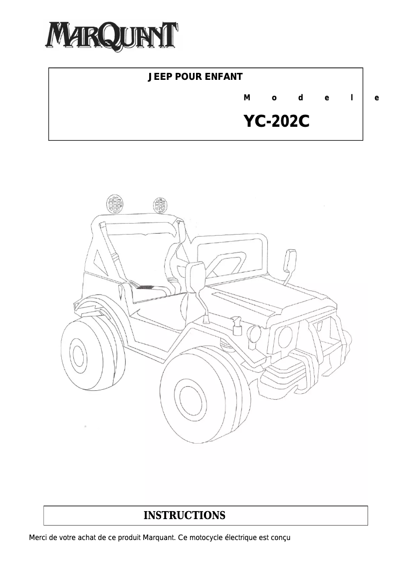 Página 1 del manual Manual de usuario Marquant YC-202C