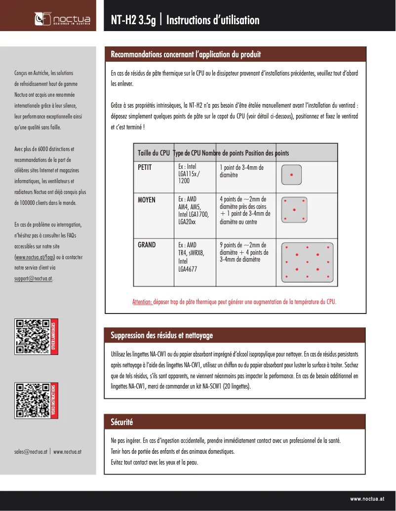 Image de la première page du manuel de l'appareil NT-H2