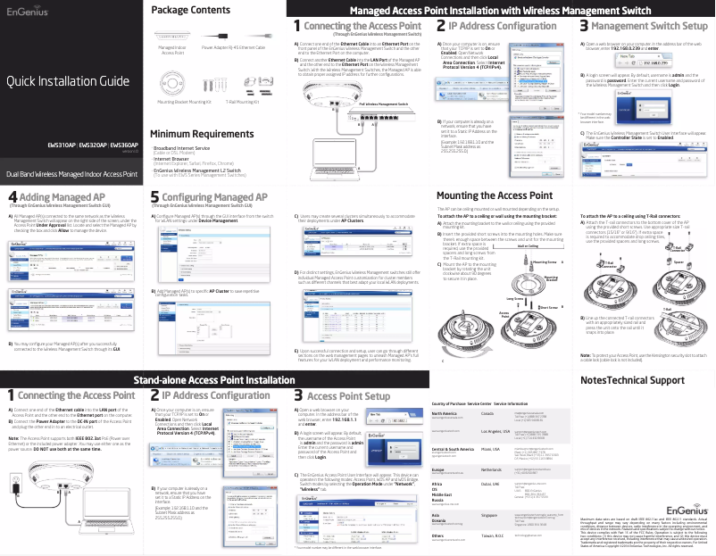 Page 1 de la notice Manuel utilisateur EnGenius N900