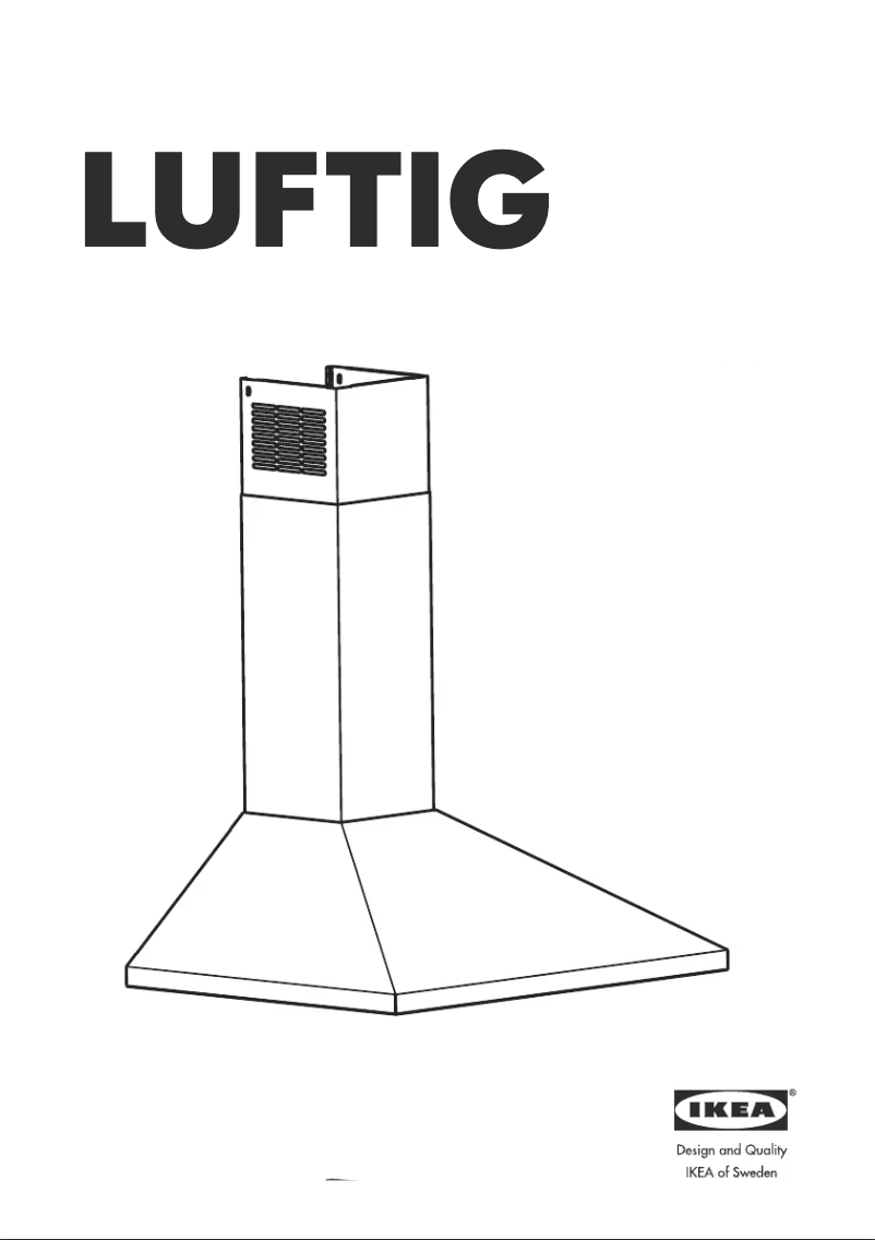 Page 1 de la notice Manuel utilisateur Ikea LUFTIG