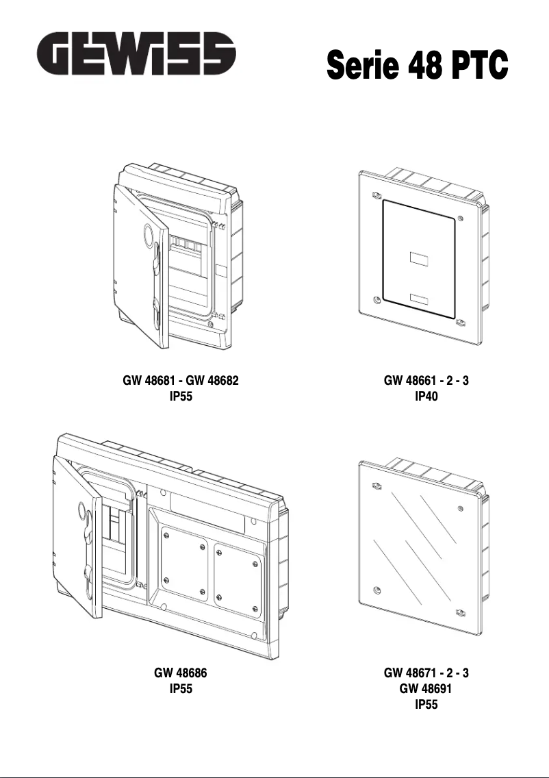 Page 1 de la notice Manuel utilisateur Gewiss GW48682