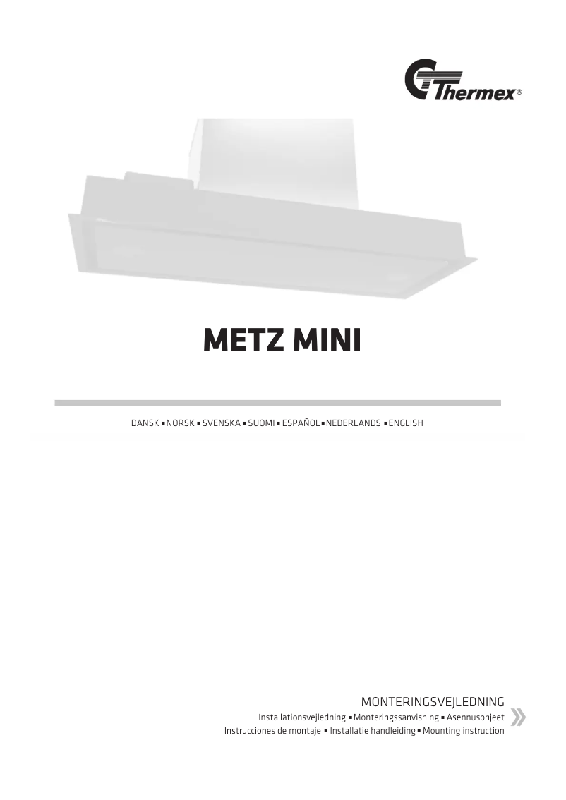 Page n°1 - Guide d'installation Thermex Metz Mini