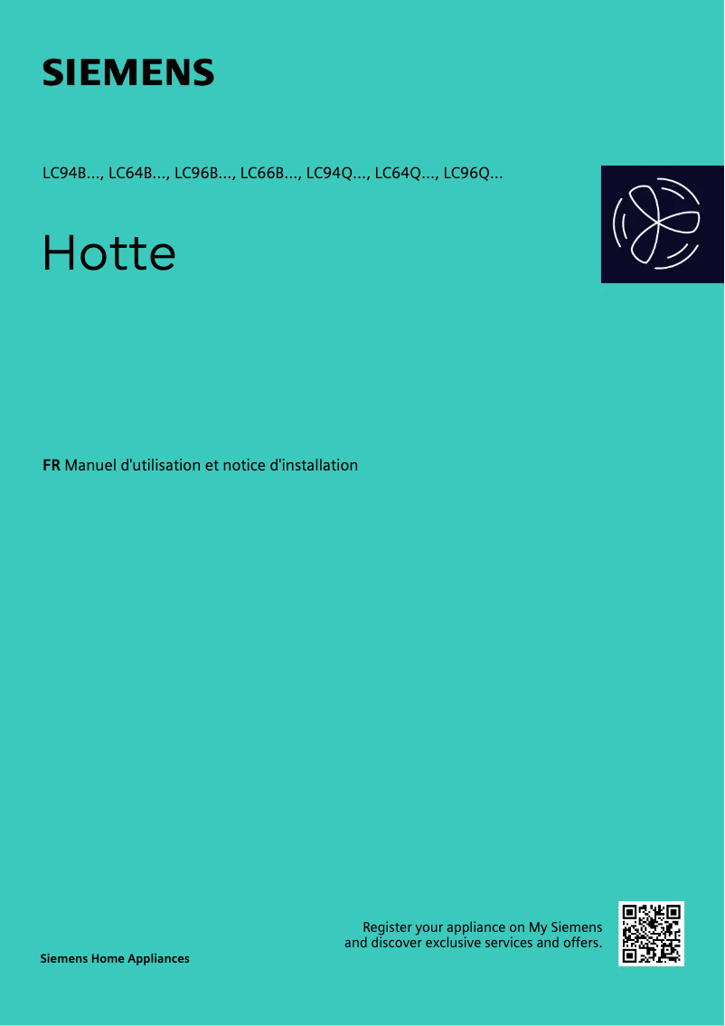 Page n°1 - Manuel utilisateur Siemens LC64BBC50