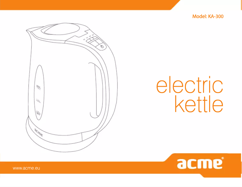 Page 1 de la notice Manuel utilisateur Acme Made KA300