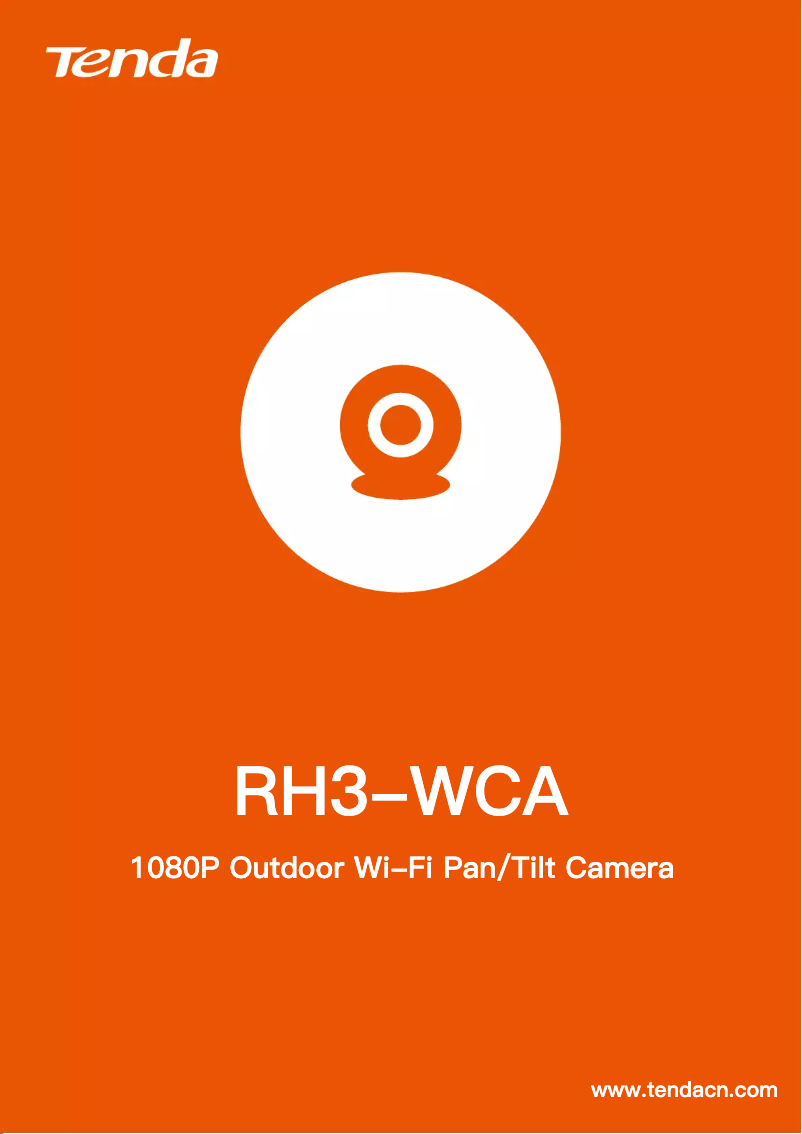 Image de la première page du manuel de l'appareil RH3-WCA