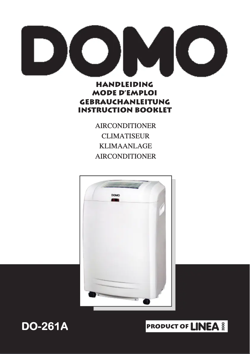 Image de la première page du manuel de l'appareil DO261A