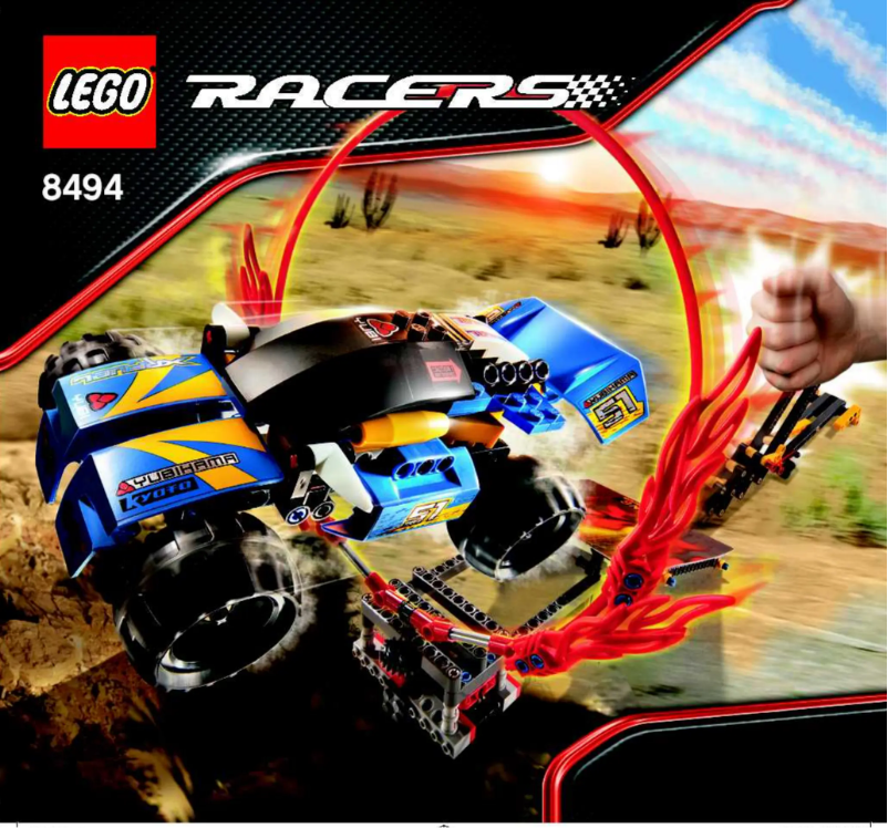 Page 1 de la notice Manuel utilisateur Lego Racers 8494